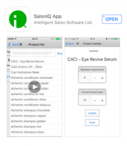 Stock Control Using Salon iQ App
