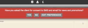 salon client record preferences