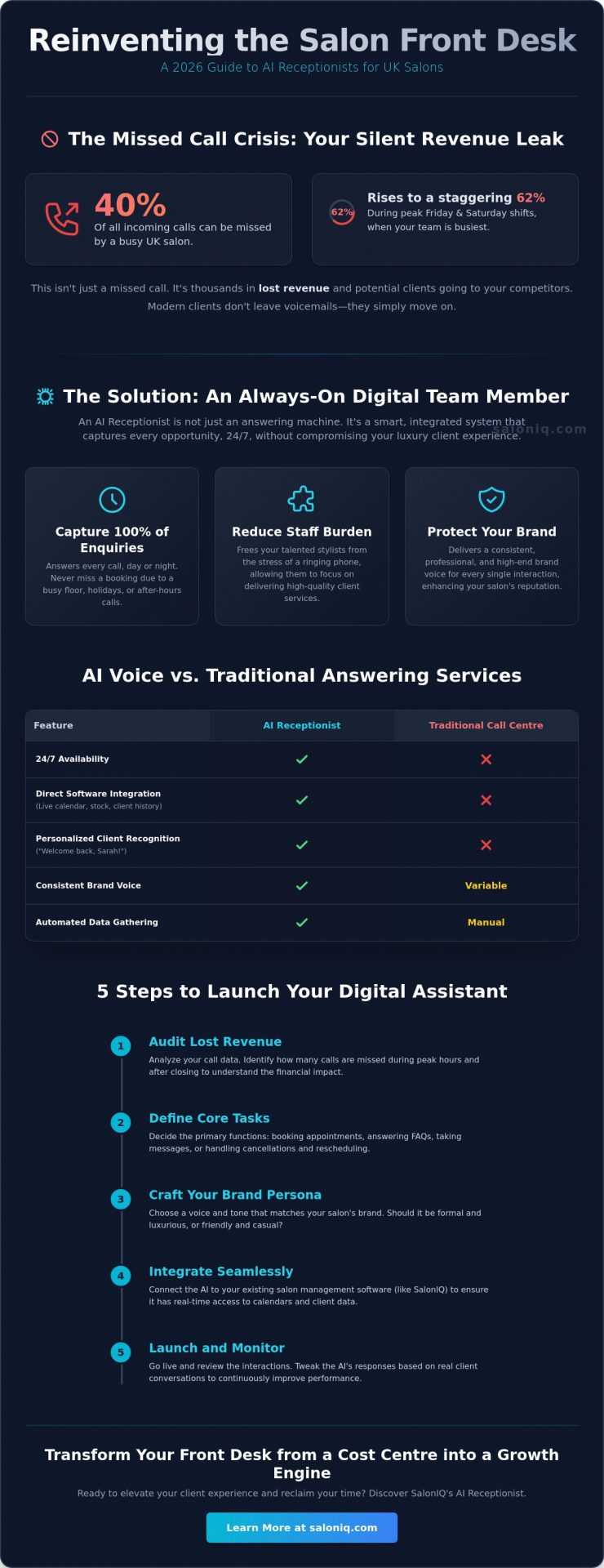 The Future of Front Desk: AI Receptionist for Salons UK (2026 Guide)