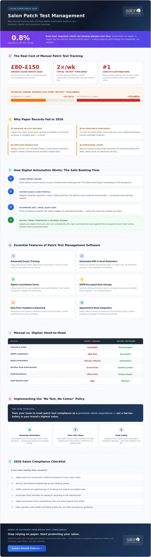 Salon Patch Test Management Software: The 2026 Guide to Safety & Compliance